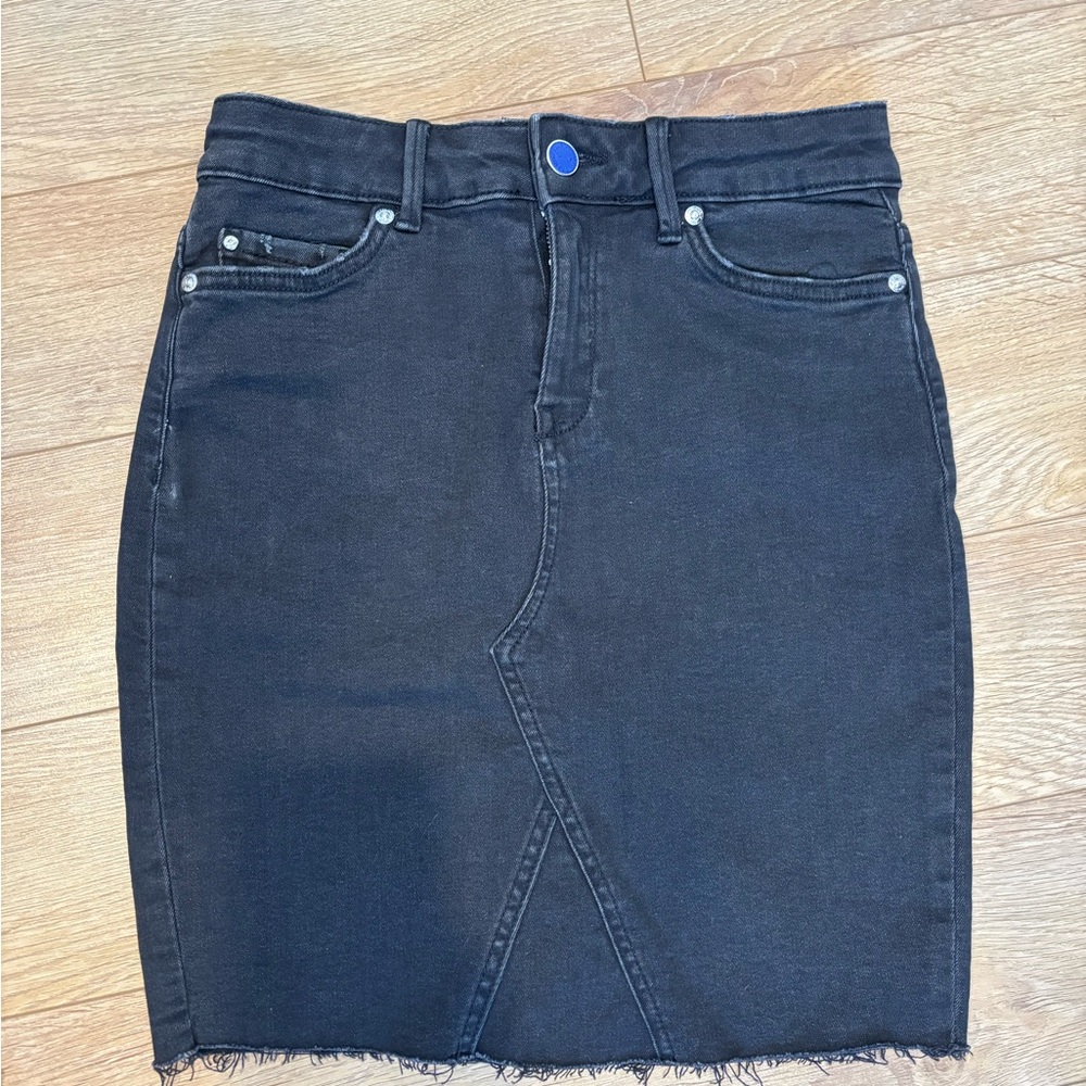 Only Black Denim Pencil Skirt